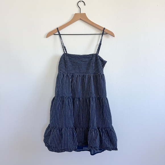 Julia Striped Tiered Mini Dress - Picture 3 of 5